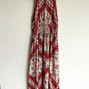 Sew Luxie, junior size large, long floral pattern dress.